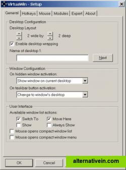 Main Setup Dialog