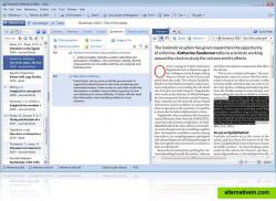 Evaluate Use the preview to read and evaluate PDFs and other full texts, and to view images, videos, and presentations. Then just click to copy a passage to the refer­ence as a quotation, abstract or table of contents.   Save You can tell Citavi to gather all the full texts in your projects, even PDFs you saved elsewhere. This ensures that you always have everything at hand.