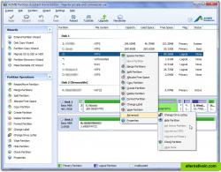 Partition Operation Menu