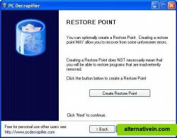 Create a Restore Point