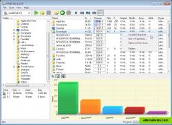 Folder Size with bar chart