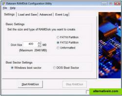RamDisk Settings