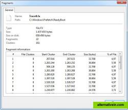 Fragment Information about a file