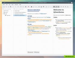 QOwnNotes main screen