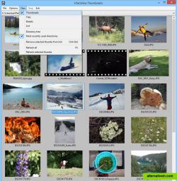 Thumbnail View menu