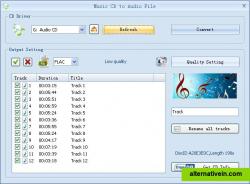 Convert music CD to MP3,WMA,OGG,AAC...