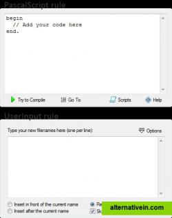 Rules: PascalScript, UserInput