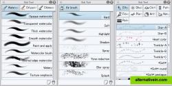 Wide variety of built-in tools, brushes, and effects