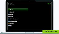 Media center: access local and internet media by remote control, iOS device, trackpad, Magic mouse or keyboard
