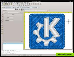 Sample rendering of the KDE project logo.