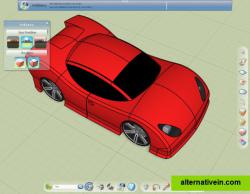 3D model of a car created in shape