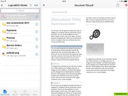 LogicalDOC Mobile on iOS - iPad