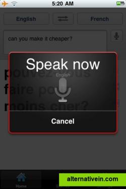 Voice input