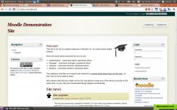 Moodle Demosite Screenshot