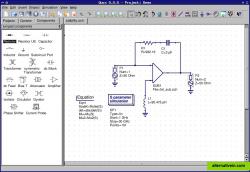 Simple schematic area.