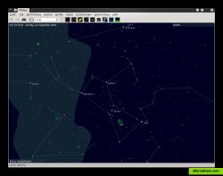 KStars showing the constellation of Orion