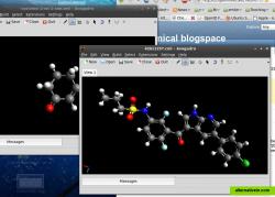 Viewing a slightly more complex molecule, vemurafenib. 