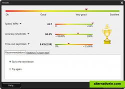 Pic 4. Lesson results