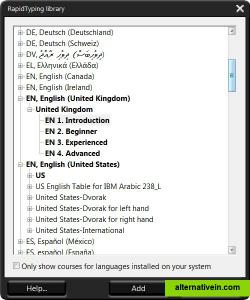 Pic 7. Rapidtyping lesson library