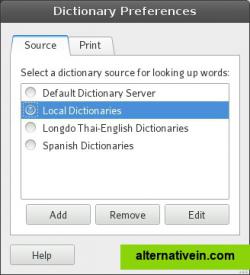 Choosing a dictionary