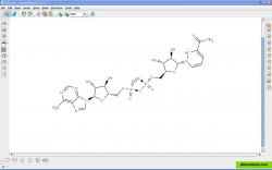 The co-factor NAD in 2D format in Marvin.