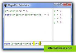 MagicPlot built-in calculator