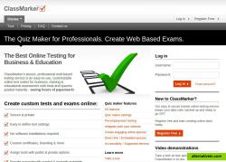 ClassMarker quiz maker homepage