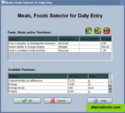 Adding Food from Database