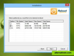 Setup of Reboot Restore Rx