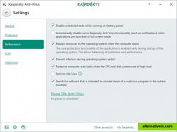 Kaspersky Antivirus - Performance