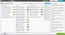 Project Kanban - This is where the project managers will spend a lot of their time. The Kanban gives a great view of what state the project is in.