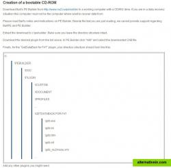 Creation of a bootable CD-ROM with Bart's PE Builder