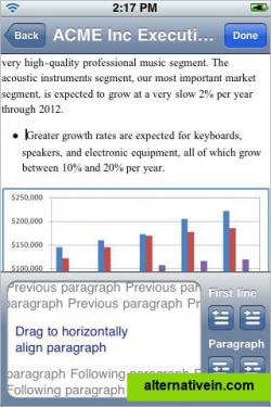 Quickoffice on iPhone (3)