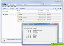 Calculate folder size