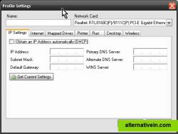 Main settings window. Notice all the other tabs with settings options.