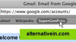 Step 2 Click on the SuperGen­Pass bookmarklet.