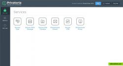 All security services are united together in Privatoria. It includes Secure VPN and Anonymous Proxy, that enable surf anonymously, change IP, unblock sites, Anonymous E-mail, Secure Chat, Secure Call, Secure Video Chat for secure communications and Secure file sharing via FTP and Secure Data Storage.