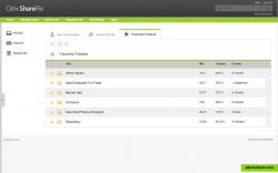 ShareFile favorite folders view