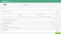 Appoint.ly - Editing page