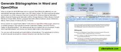 Generate Bibliographies in Word and OpenOffice