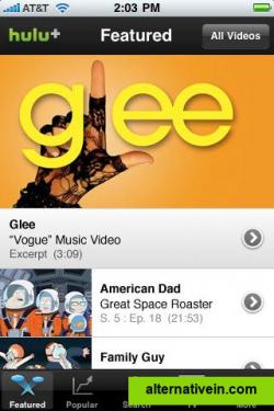 Hulu Plus on iPhone