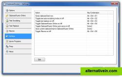 ClipboardFusion's HotKey Settings
