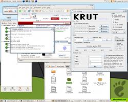 Krut running on XGL/Compiz (Linux) 