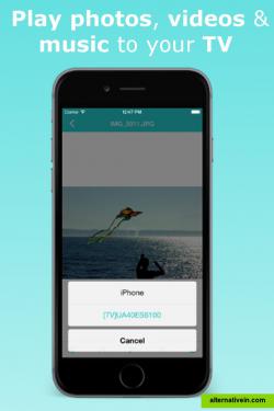 Play photos, videos & music to your TV