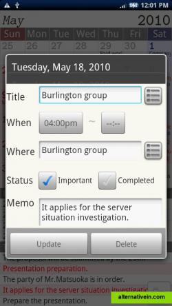 On the rescheduling menu, there are selection buttons in place of inputting many letters, making it easier to operate. Selection buttons memorize what you have input. Numbers can input easily using ten-key keypad. Simple and easy operation give you a comfortable appointment managing.