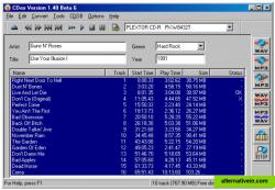 Extraction interface with Audio CD information