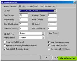 The setup screen for your CD-ROM