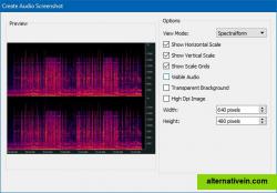 audio screenshot