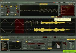 You can edit and draw waveforms with the Pen tool in the Sample Editor