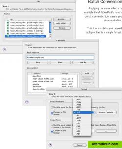 WavePad Audio, Music and MP3 Editor Batch Processing